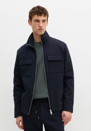 IN HOCHWERTIGEM -INTERLOCK - Sweatjacke - dark navy