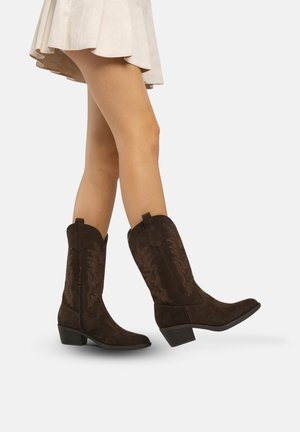 Cowboy-/Bikerlaarsjes - braun