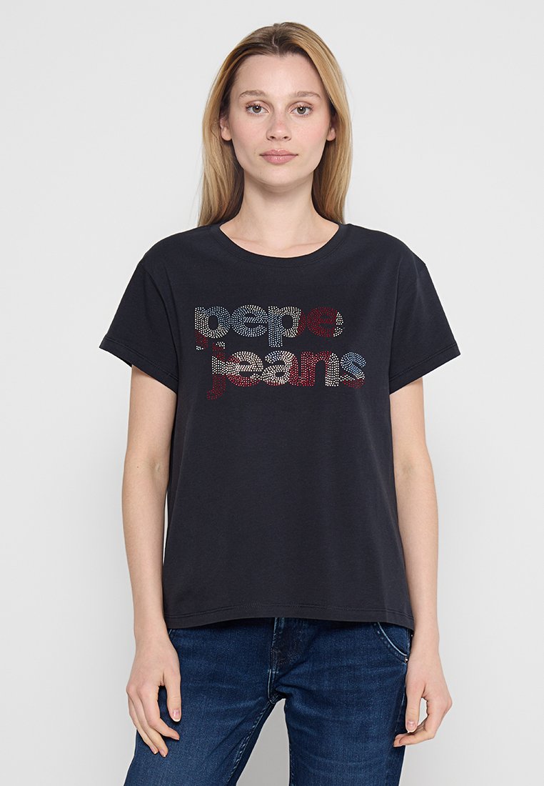 Pepe Jeans T-shirt print donkerblauw