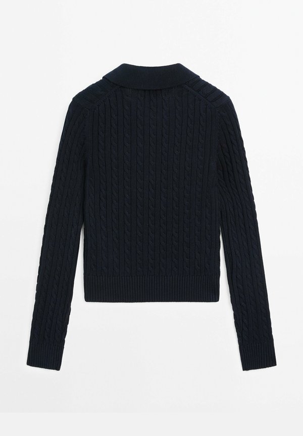 COLLAR CABLE - Long sleeved top2