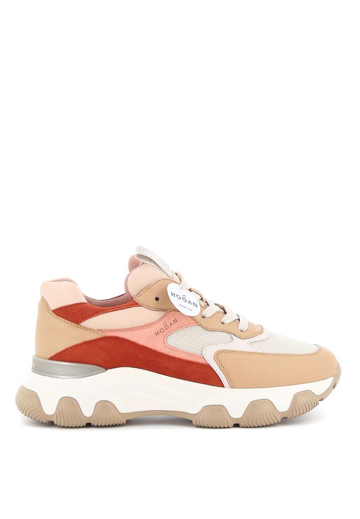 HOGAN SNEAKERS HYPERACTIVE Donna Beige Pesca | Mascheroni Store