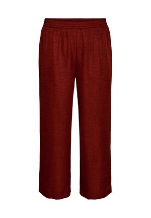 Zizzi, LOCKERE HOSE MIT ELASTISCHEM BUND UND TASCHEN - Pantalon classique - rot