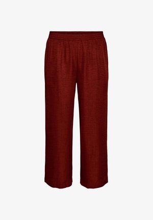 Zizzi, LOCKERE HOSE MIT ELASTISCHEM BUND UND TASCHEN - Pantalon classique - rot