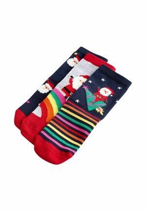 RICH CHRISTMAS 3 PACK REGULAR FIT - Zeķes - navy red