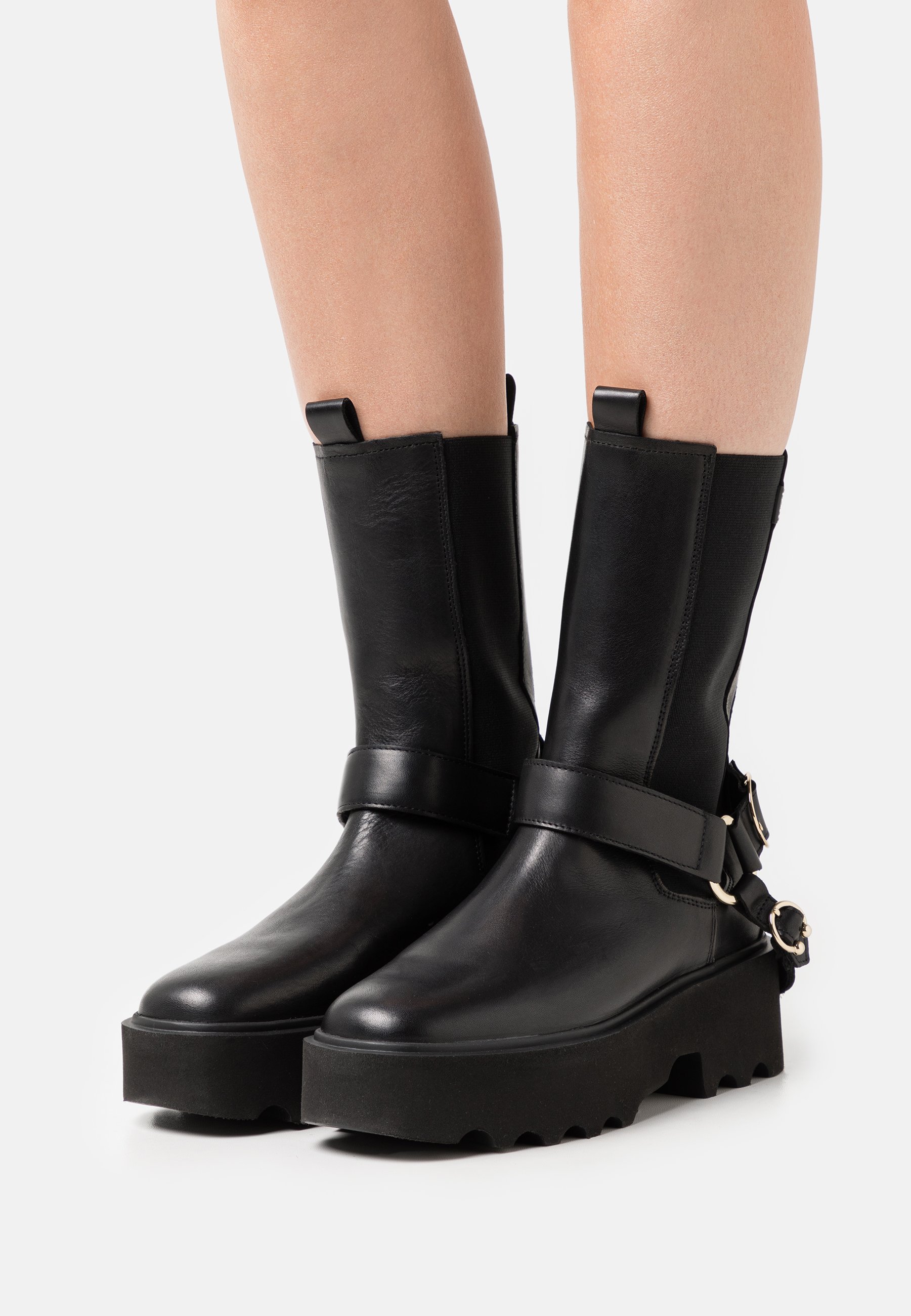 Nubikk Fara Zip Black Boots | Atterley