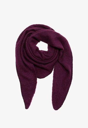 Faera, XXL DREIECKSTUCH ELASTISCH COZY OBERFLÄCHE - Foulard - weinrot
