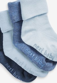 Next 4 PACK ROLL TOP  - Strumpor - blue