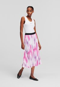 KARL LAGERFELD DEGRADÉ - Falda acampanada - spring crocus