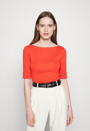 JUDY ELBOW SLEEVE - T-shirt basique - hyannis port orange
