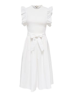ONLY, KLEID ONLAVALORA LANGES KLEID - Kjole - cloud dancer