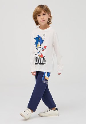 Terranova SONIC PRINT IN HEAVY - Pantaloni sportivi - blu denim scuro