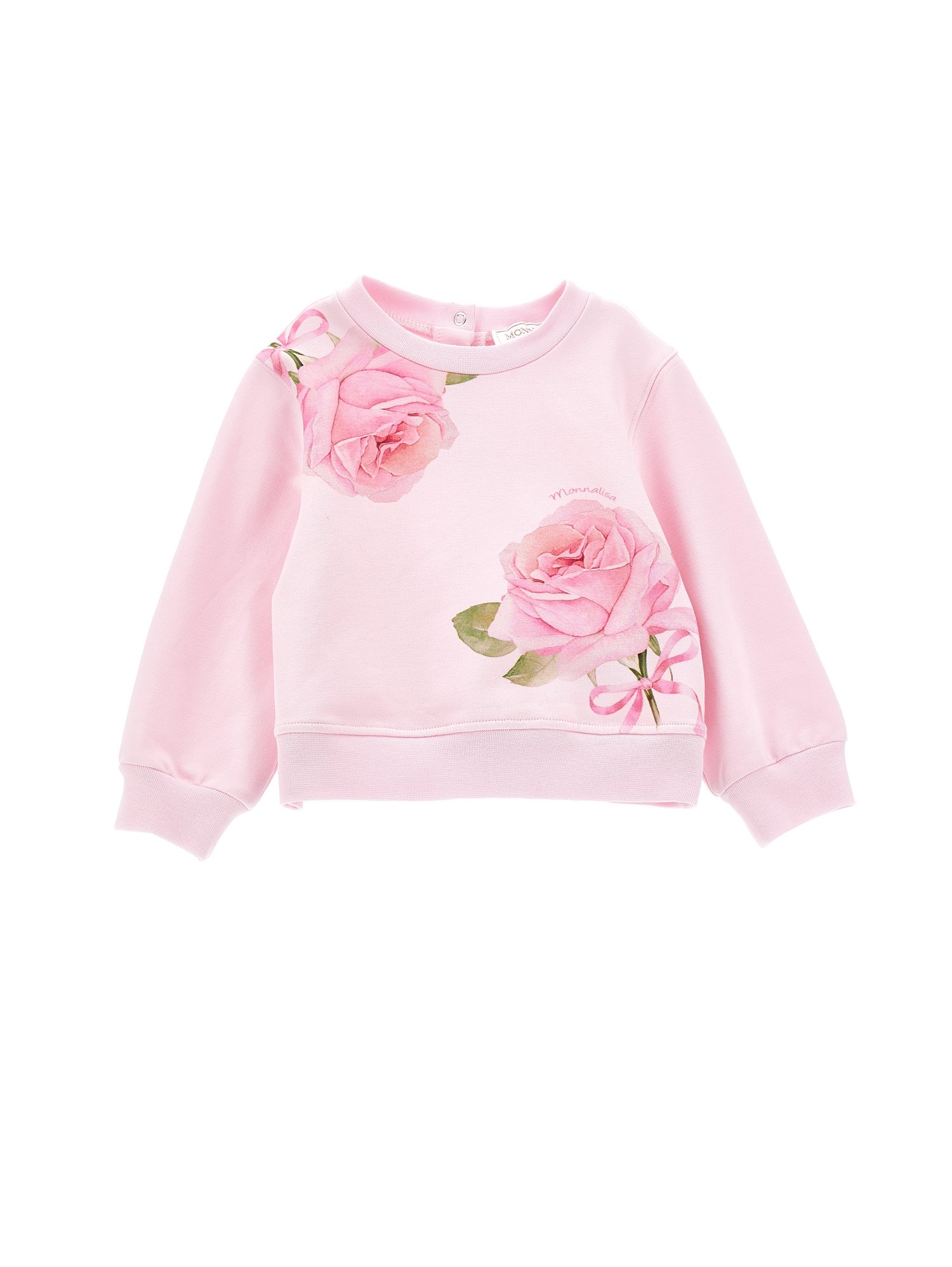 Monnalisa CON ROSE Felpa rosa fairytale/fuxia