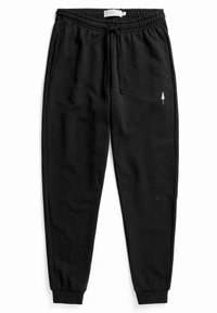 Schwarze Jogginghosen aus Baumwollmischung. Mit elastischem Bund und Kordelzug, seitlichen Taschen und elastischen Bündchen. Kleines Baum-Logo an der Hüfte.