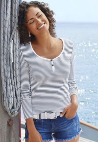 Beach Time 2 PACK - Longsleeve - navy rose gestreift  weiß navy gestreift