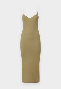 NMRALLY HEART NECK ANKLE DRESS - Day dress - grey