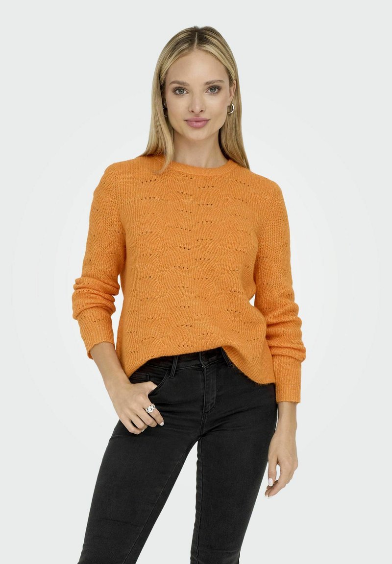 ONLY ONLLOLLI NOOS - Jumper - Russet Orange