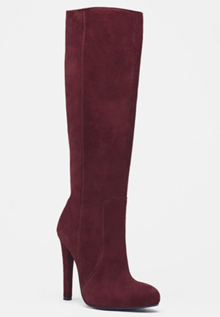 PoiLei Laarzen met hoge hak - bordeaux/bordeauxrood - Zalando.nl