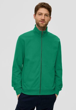 s.Oliver, MIT STEHKRAGEN - Sweatjacke - smaragd