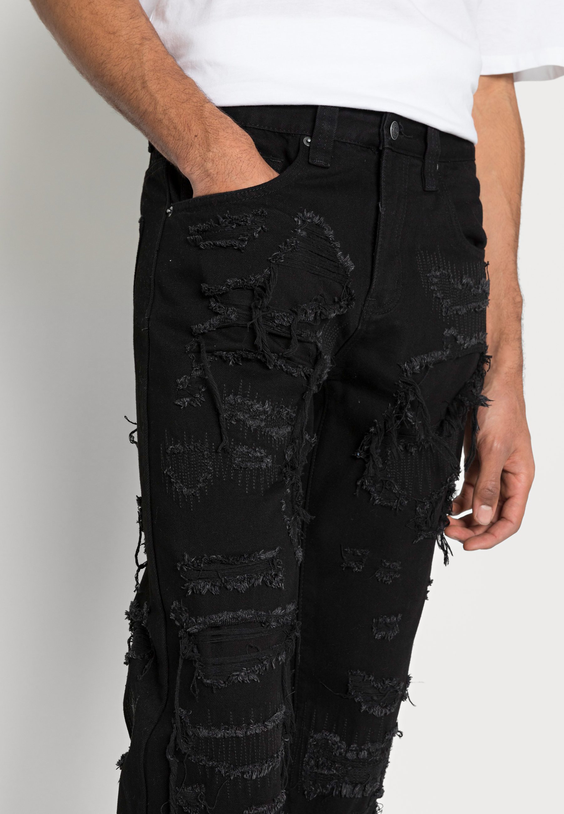 Jaded London BLACK EXTREME STRAIGHT LEG 