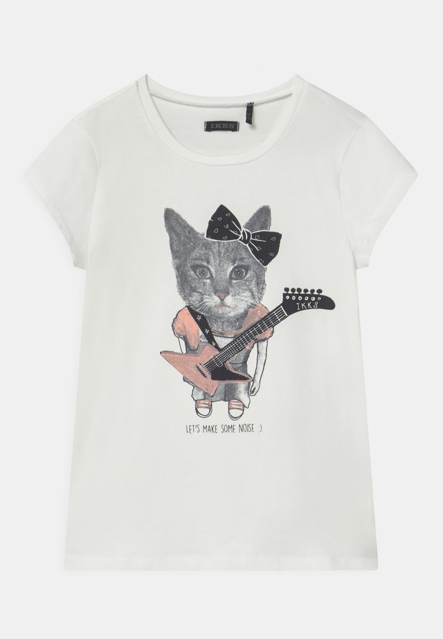 T-shirt con stampa - blanc cassé