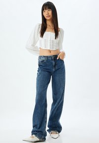 Koton PUFF SLEEVE - Pusero - white