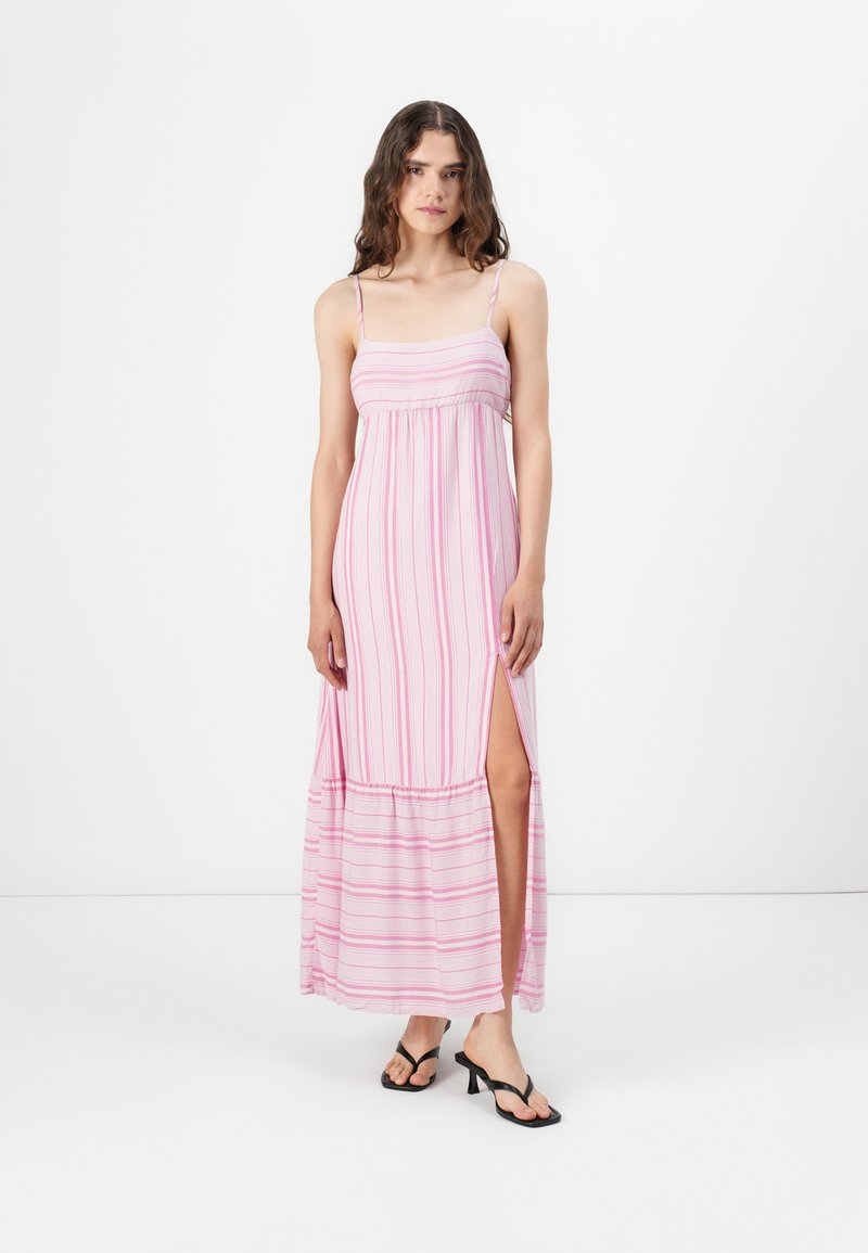 Hollister Co. BABYDOLL MAXI - Maxiklänning - light pink/white