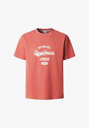 Pepe Jeans, PEPE JEANS PRINT T-SHIRT JIMMY TEE - T-shirt print - cinnabar red