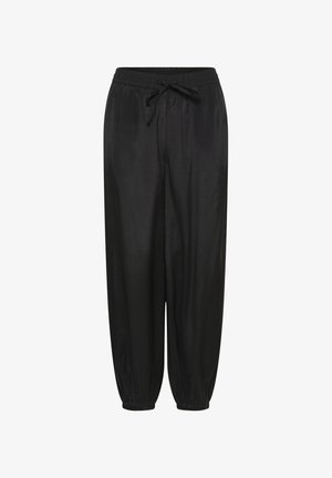 Kaffe, KABELLA PANTS - Pantalones - black deep