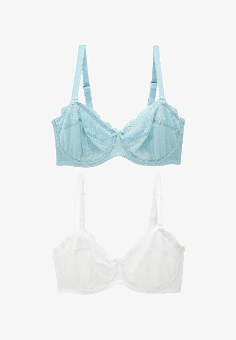 Next NUDE/WHITE LIZZIE NON-PADDED TWO PACK - Grudnjak s naramenicama koje se postavljaju na više načina / bez naramenica - blue white