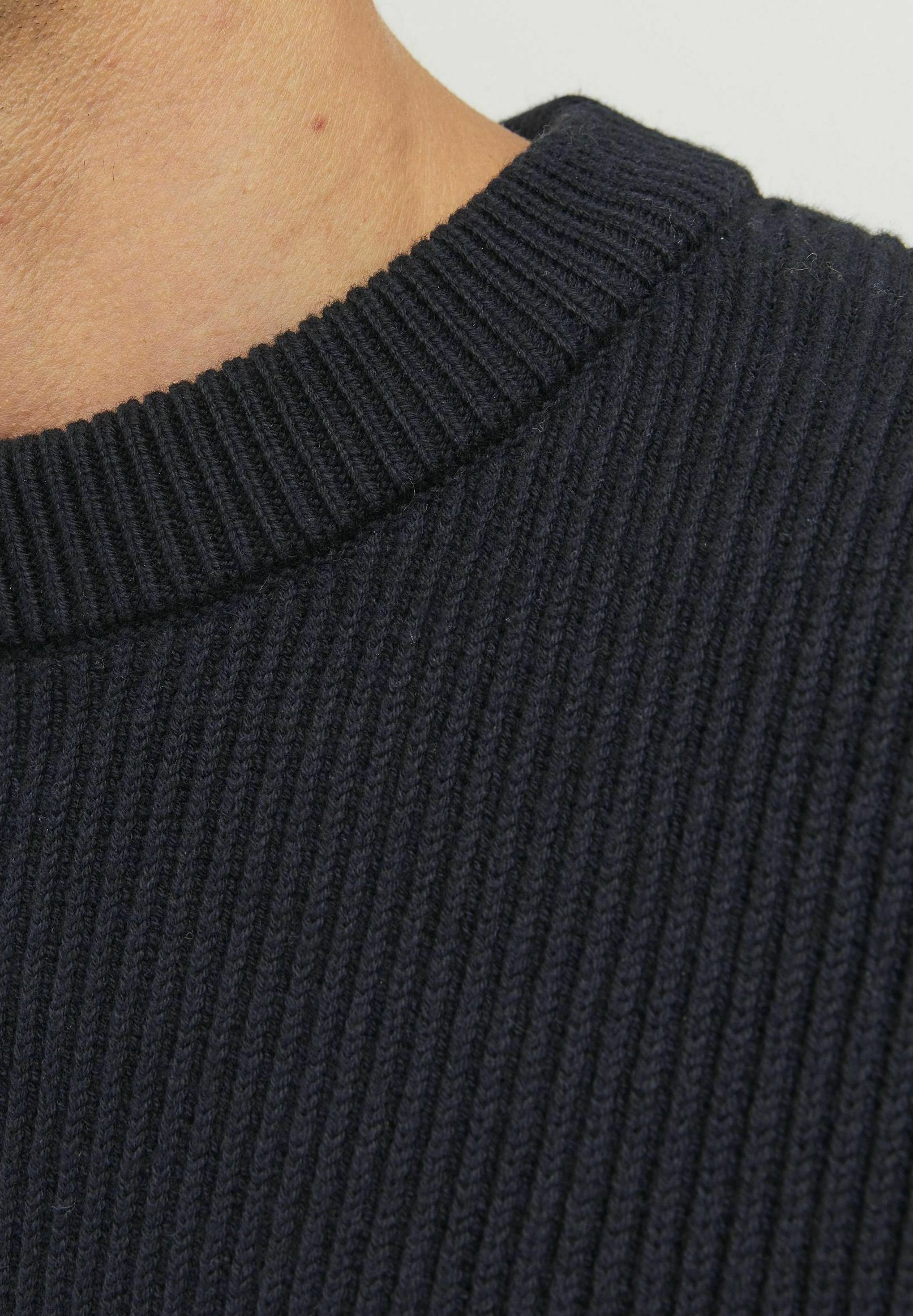 Jack & Jones Düz Yaka Siyah Erkek Sweatshırt 12259149_RDDRYDER SWEAT CREW NECK S