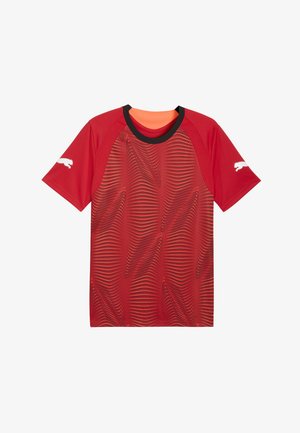 Puma, INDIVIDUALFINAL - Football jersey - glowing red-mint jelly- black- black