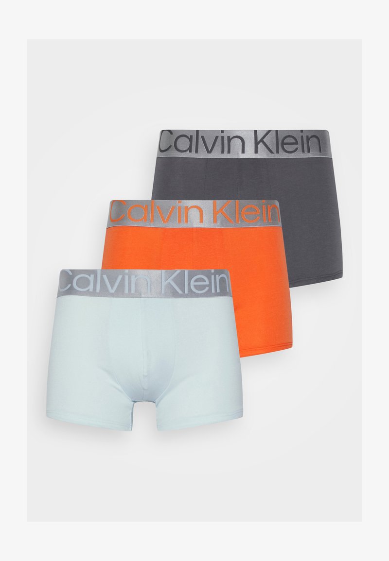 Calvin Klein Underwear TRUNK 3 PACK CKR STEEL COTTON - Trunks - grey sky/turned mango
