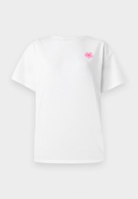 PCALIFI FASTTRACK TEE  - T-shirts med print - bright white