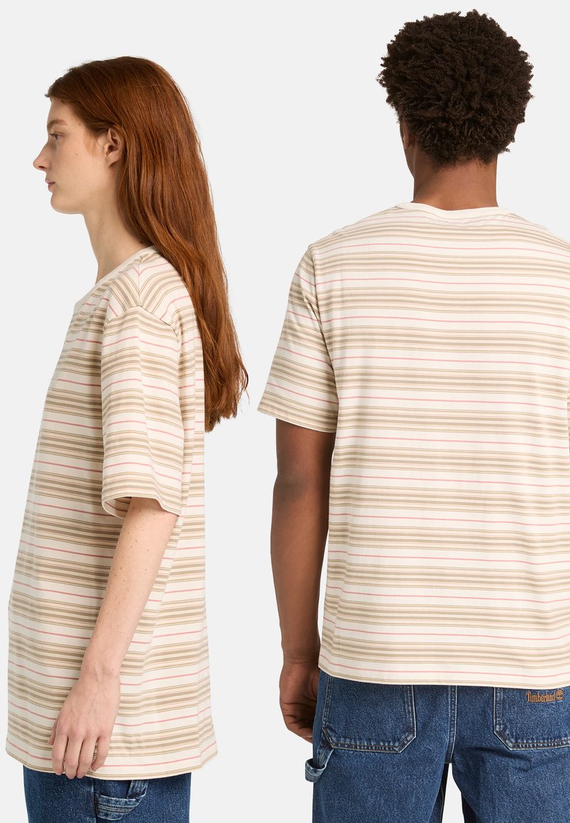 Timberland STRIPE TEE - Triko s potiskem - misc