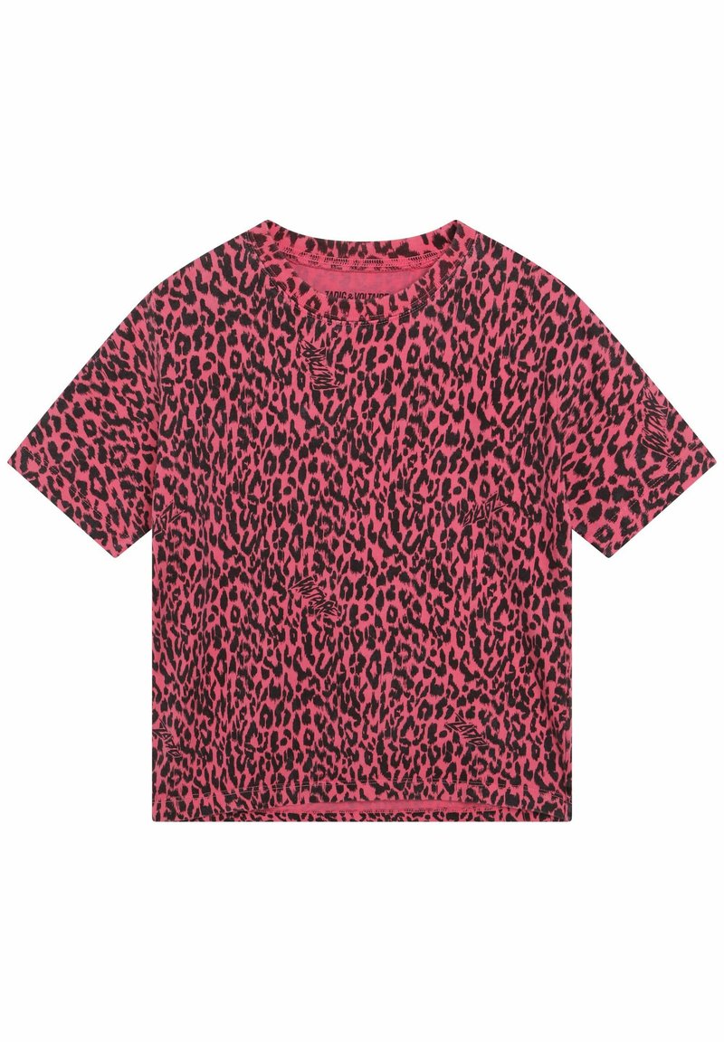 Zadig & Voltaire T-shirt print donkerroze