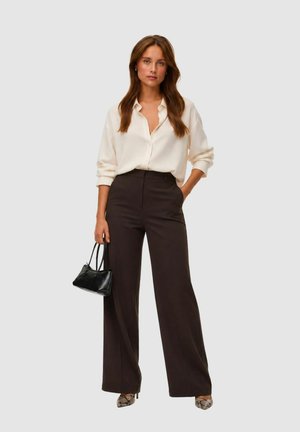 Vero Moda, VMMARLEY MW PANT WVN BTQ SP - Pantaloni - cioccolato