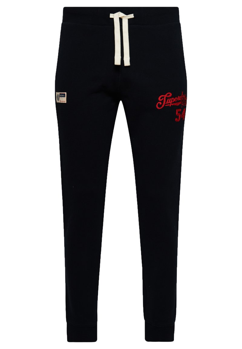 Superdry VINTAGE SCRIPT Tracksuit bottoms eclipse navy/dark blue
