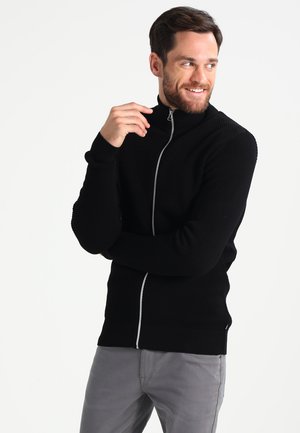 ERIK ZIP - Neuletakki - black/charcoal