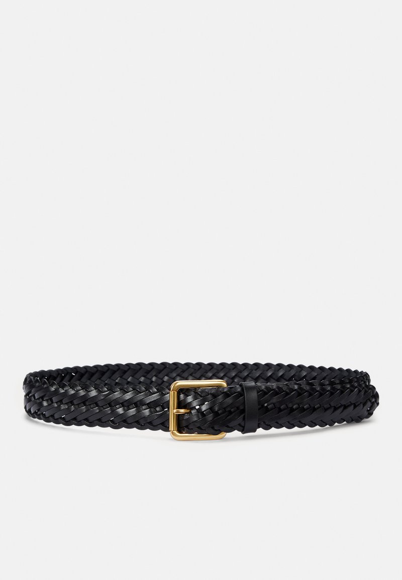 Lauren Ralph Lauren BRAIDED VACHETTA LEATHER BELT - Josta - black