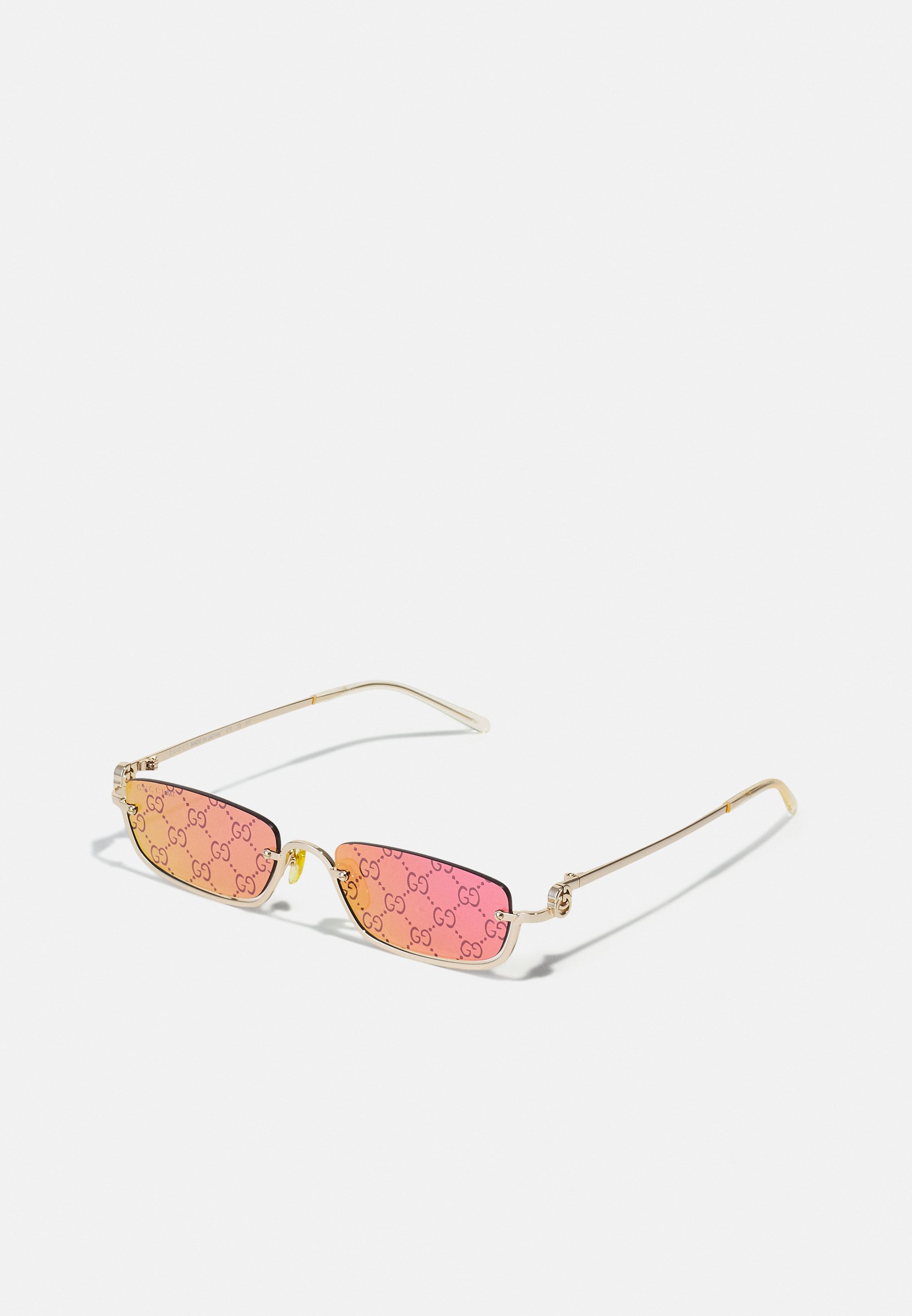 Gucci Rimless Sunglasses with Pink Gradient Lenses and Gold Accents GUCCI Rimless Sunglasses in Lavender – More Than You Can Imagine main image 3