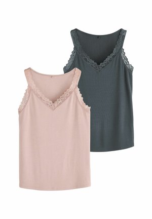 REGULAR FIT - THERMOGEN BASE LAYER THERMAL 2 PACK - Top - navy/mauve