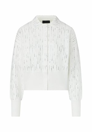 LIU JO, LIU JO KNIT JACKET WITH GEMSTONES - Chaqueta fina - white