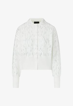 LIU JO, LIU JO KNIT JACKET WITH GEMSTONES - Chaqueta fina - white
