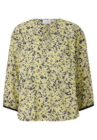 comma casual identity MIT AUSSCHNITT - Blouse - helles zitrone