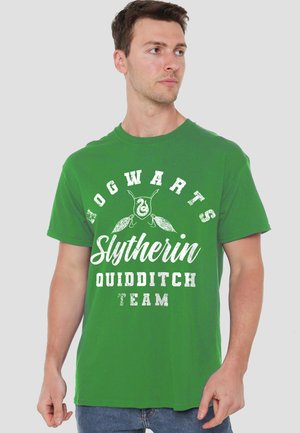 Cotton Soul, HARRY POTTER SLYTHERIN QUIDDITCH - Print T-shirt - dark green