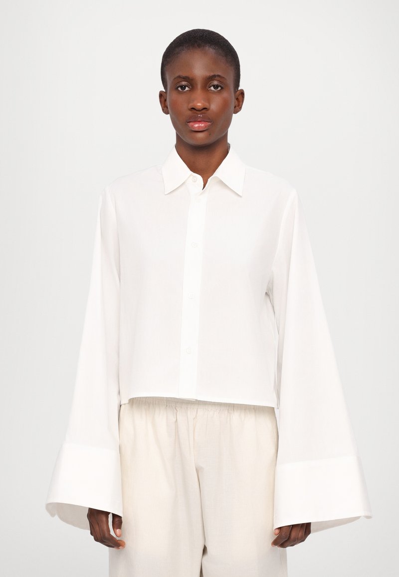 MM6 Maison Margiela LONG SLEEVED SHIRT - Blúzka so zapínaním na gombíky - white