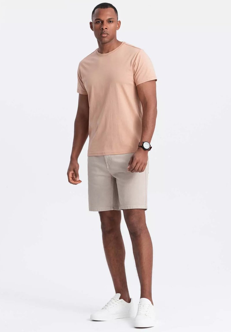Ombre - 3PACK - T-shirt basique - navy beige dark red, Agrandir