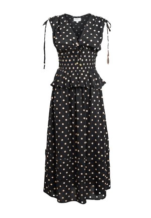 Cath Kidston REGULAR FIT - SHIRRED MIDI DRESS . - Vestito casual - black spot