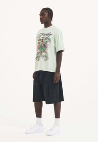 Ed Hardy MENS BATTLE OF THE DRAGONS - Triko s potiskem - light green