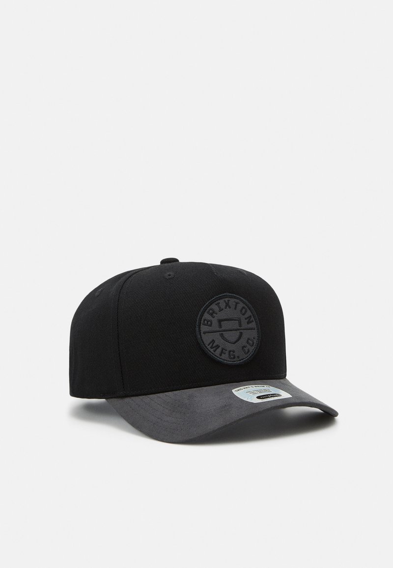 Brixton CREST SNAPBACK UNISEX - Kapa - black/black/black